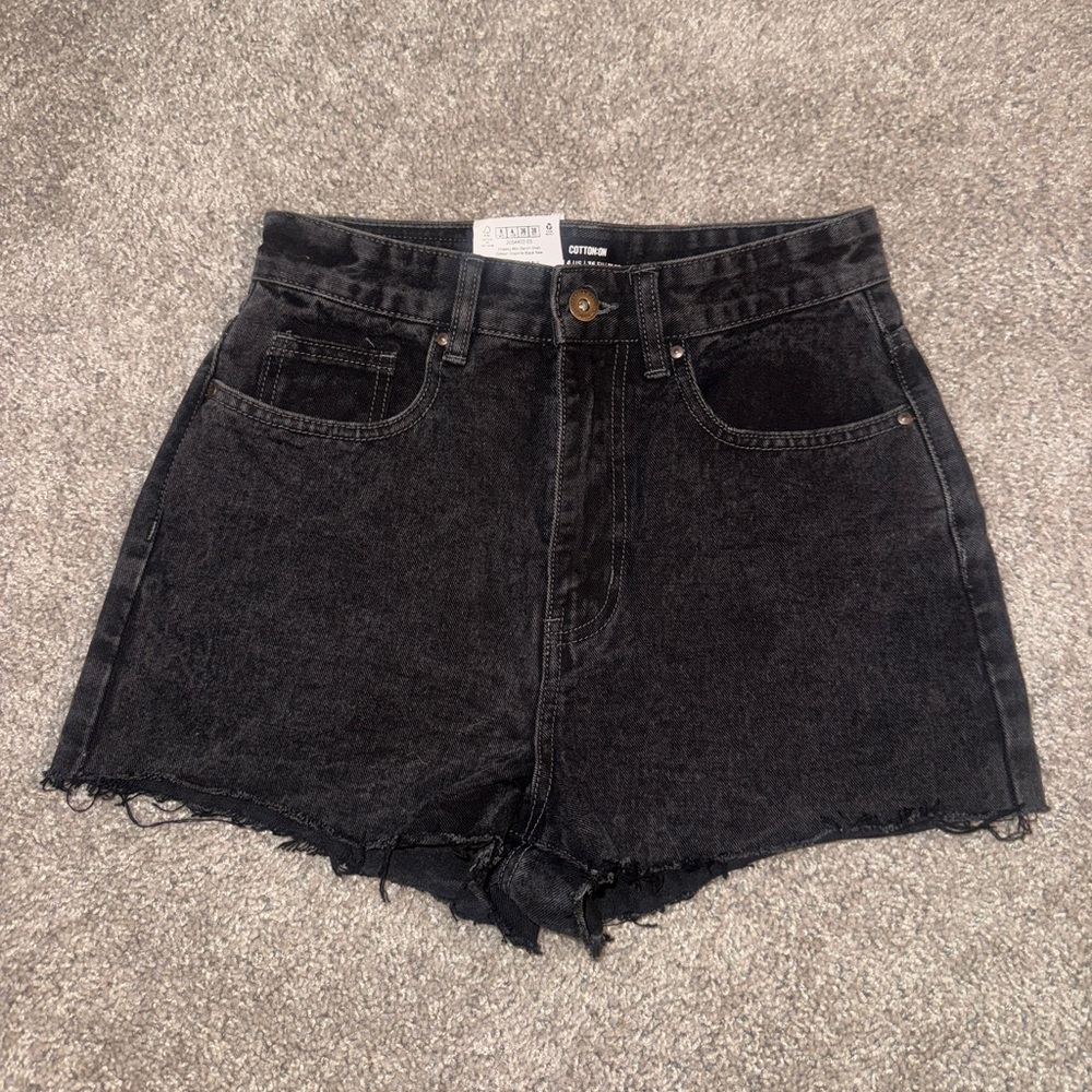 Cotton On Black Jean Shorts - S:4